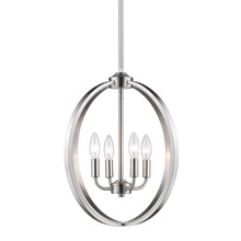  3167-4P PW - Colson PW 4 Light Pendant in Pewter